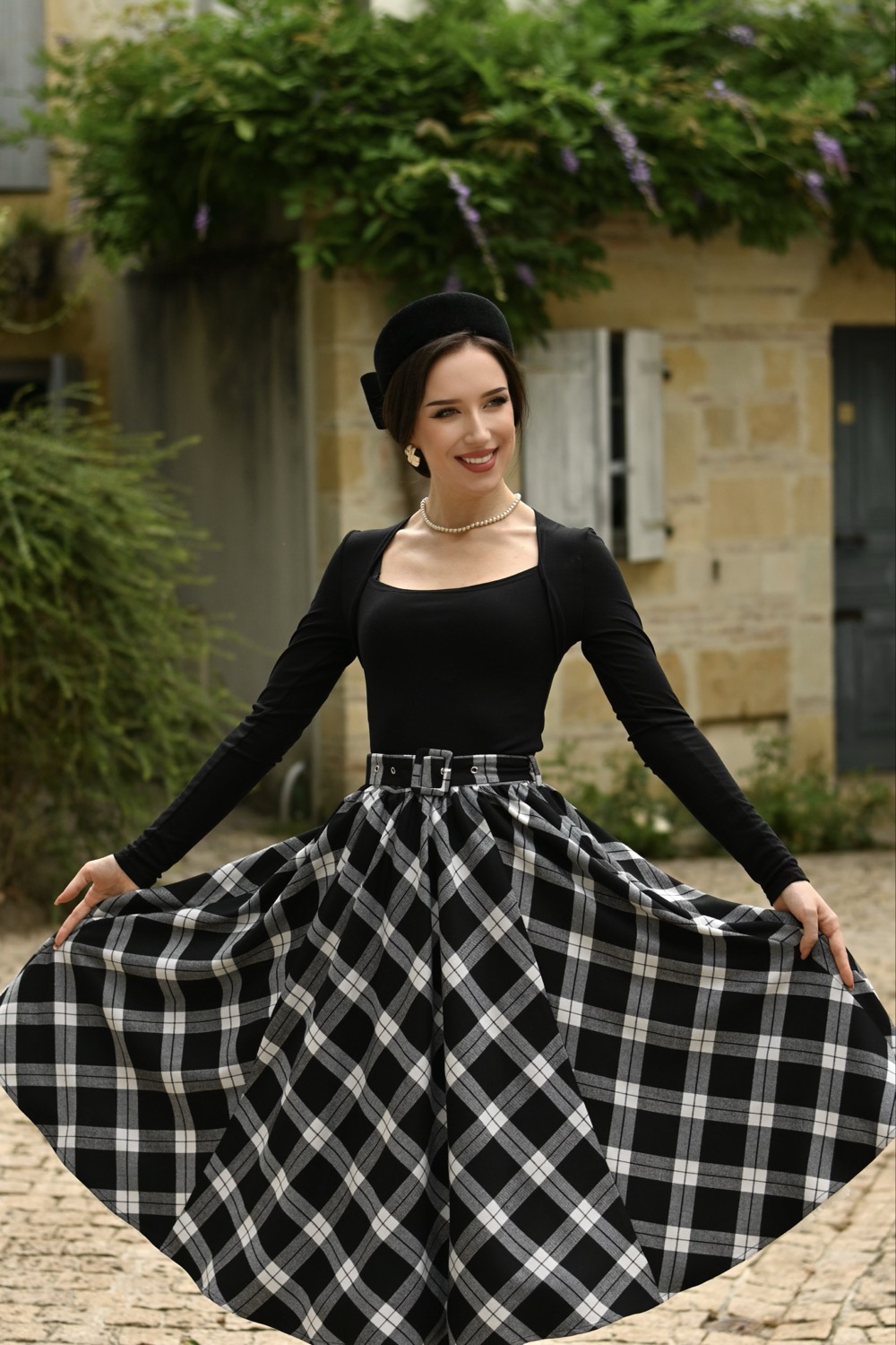 Lacey Tartan Swing Skirt